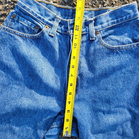 Levi Vintage Made in USA 505 Red Tab Shrink to Fit Medium/Light Wash Jeans - Picture 6 of 11